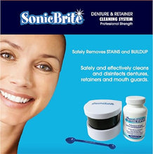 Denture/Retainer Cleaning Kit — Clean any Removable Dental Device with a Powerful Sonic Bath — Cleaner for Night & Mouth Guards, Aligners & More — Powerful Cleaning System
