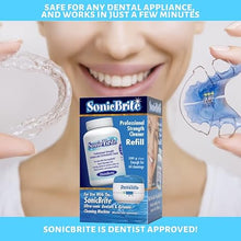 High Intensity Dental Cleaning Powder — Freshen Your Dentures, Retainers, Night Guards and Aligners — Powerful Formula Removes Stains, & Plaque Visit the SonicBrite Store