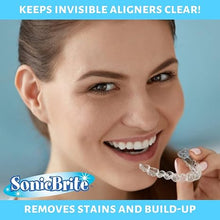 High Intensity Dental Cleaning Powder — Freshen Your Dentures, Retainers, Night Guards and Aligners — Powerful Formula Removes Stains, & Plaque Visit the SonicBrite Store