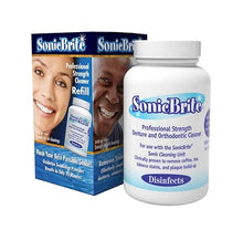 High Intensity Dental Cleaning Powder — Freshen Your Dentures, Retainers, Night Guards and Aligners — Powerful Formula Removes Stains, & Plaque Visit the SonicBrite Store