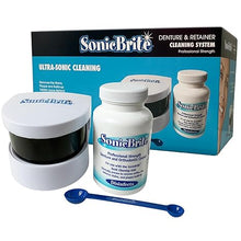 Denture/Retainer Cleaning Kit — Clean any Removable Dental Device with a Powerful Sonic Bath — Cleaner for Night & Mouth Guards, Aligners & More — Powerful Cleaning System