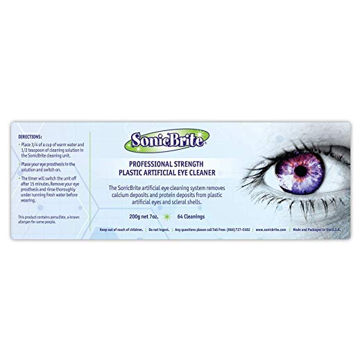 Professional Strength Plastic Artificial Eye Cleaner – SonicBrite