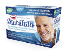 SonicBrite Retainer, Denture, Mouth Guard and Night Guard Cleaner and Disinfectant - Now in Mint Flavor - 6 Month Supply
