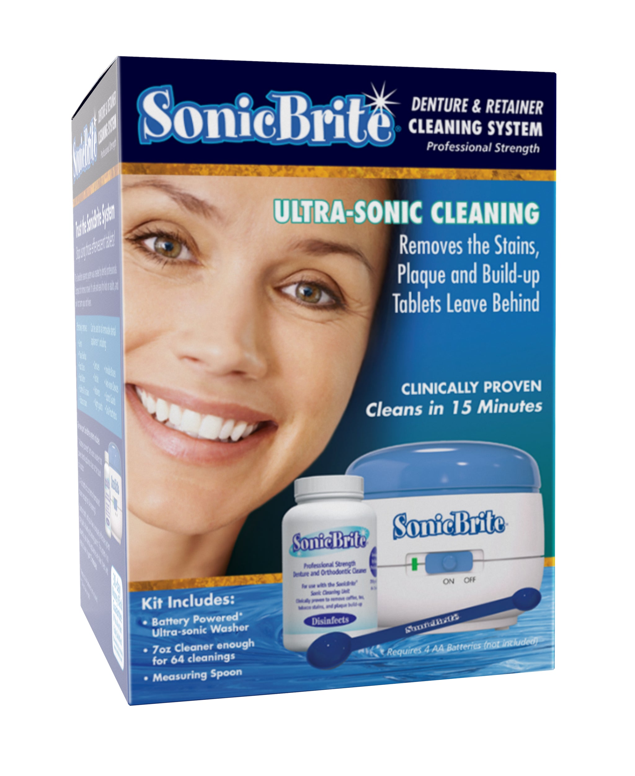 Denture Cleaning System SonicBrite